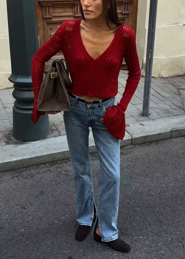 Crop Blouse long sleeve – Lightweight & Playful Summer Fit