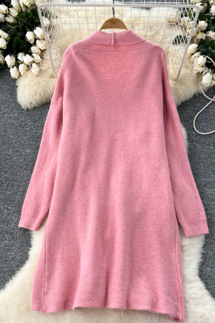 Elegant Two-Piece Sweater Dress Set
