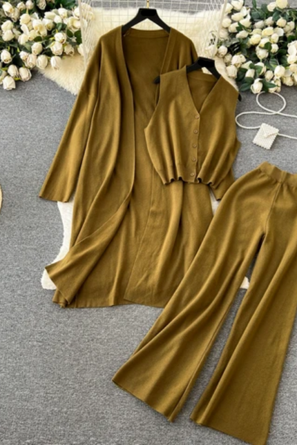 Autumn Essentials – Women's 3-Piece Dress Set