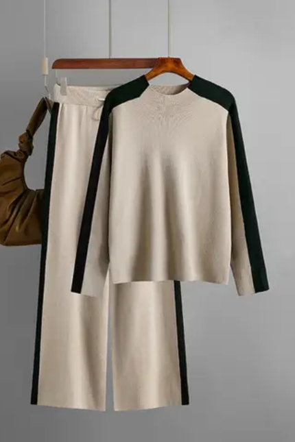 Fall/Winter High Neck 2-Piece Women's Set
