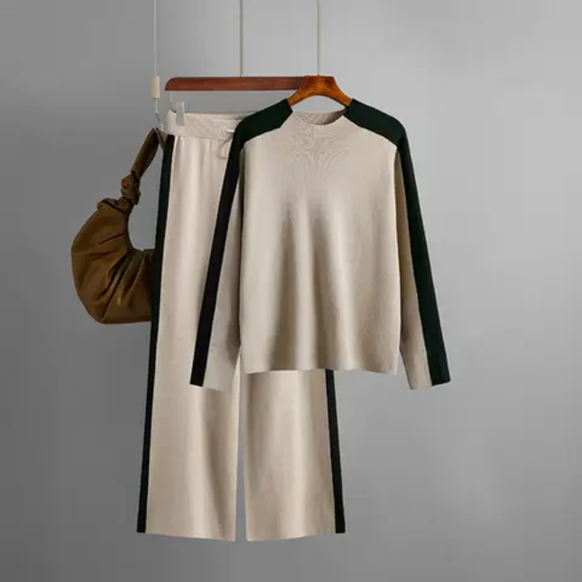 Fall/Winter High Neck 2-Piece Women's Set