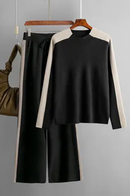 Fall/Winter High Neck 2-Piece Women's Set