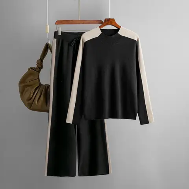 Fall/Winter High Neck 2-Piece Women's Set
