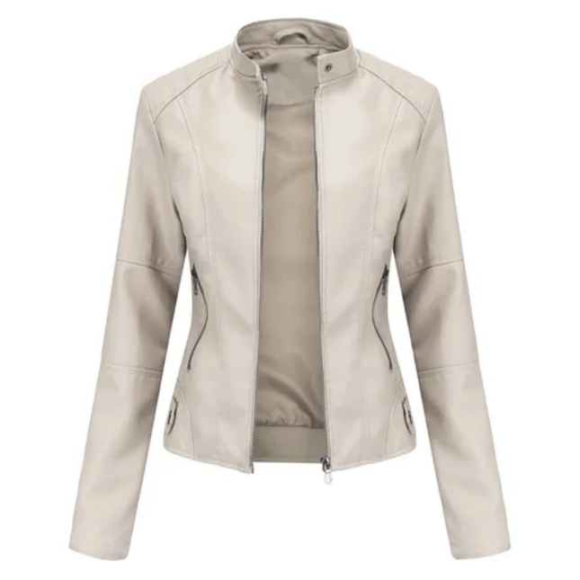 Spring Autumn Thin Leather Jacket – Women