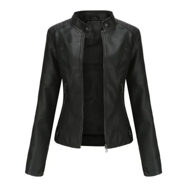 Spring Autumn Thin Leather Jacket – Women