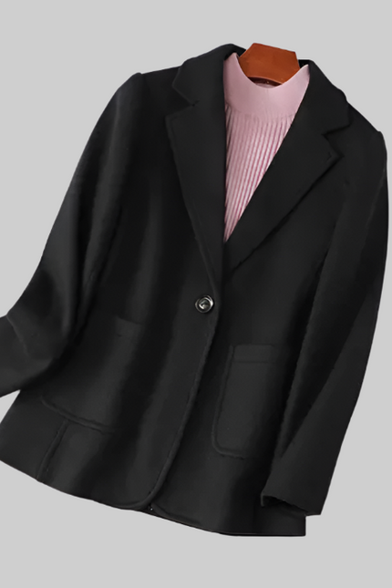 Stylish Women's Winter Plaid Blazer Jacket