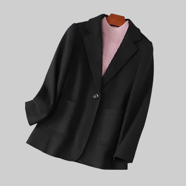 Stylish Women's Winter Plaid Blazer Jacket
