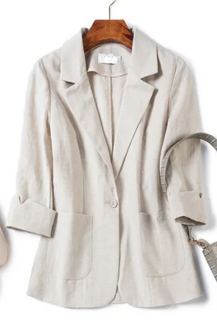 New Arrival Single Button Blazer – Plus Size
