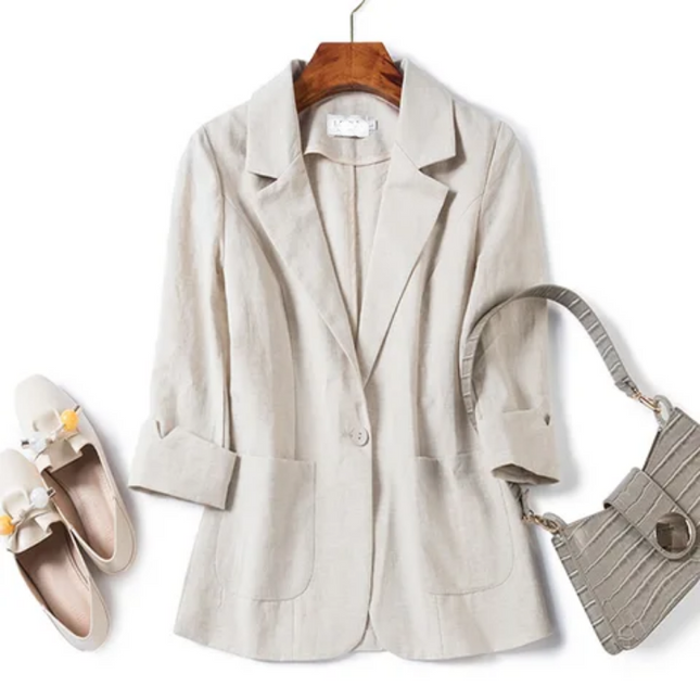 New Arrival Single Button Blazer – Plus Size