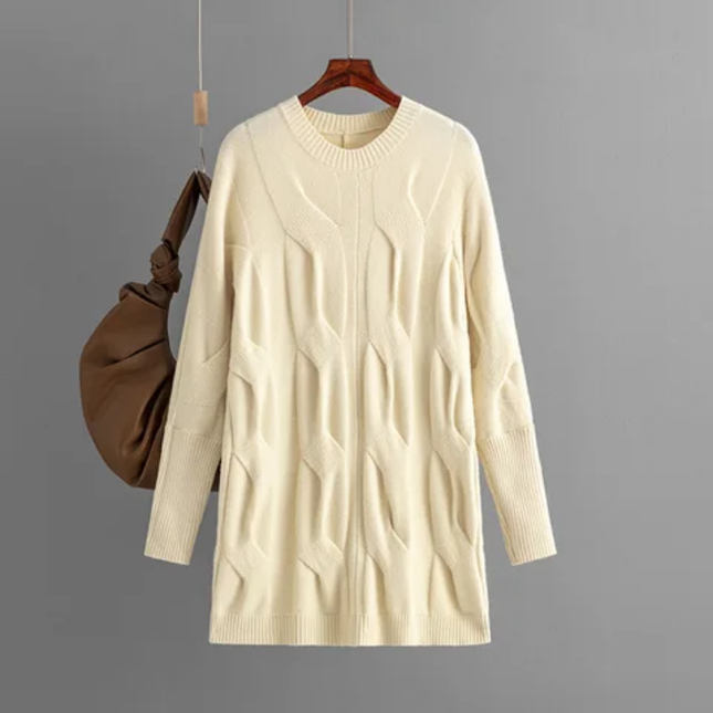 Loose Knitted Sweater – Solid Color