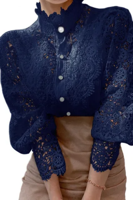 Hot Sale Women’s Lace Floral Blouse Top