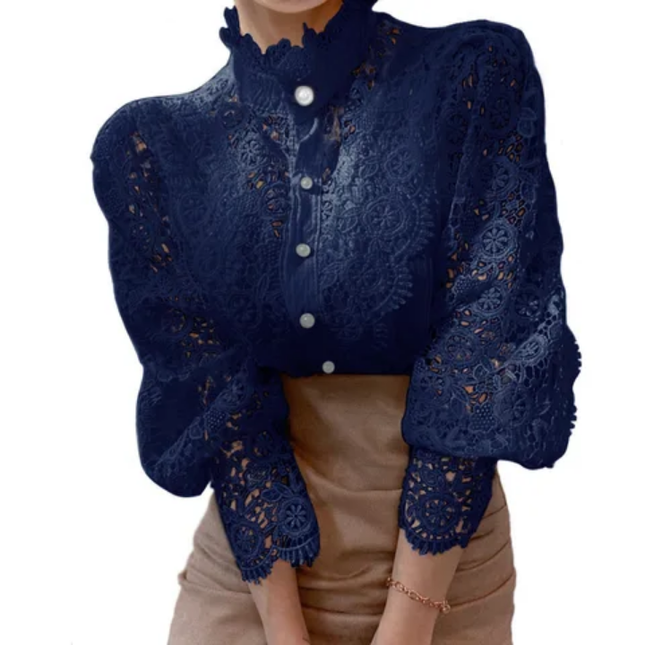 Hot Sale Women’s Lace Floral Blouse Top