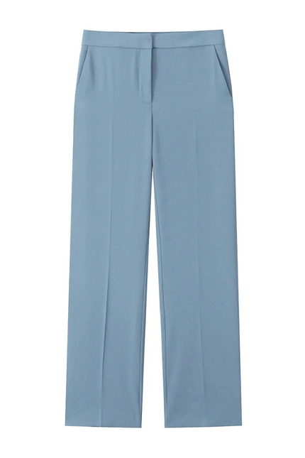 Strapless Pleated Crop Top & Full-Length Pants Set – 4 Colors