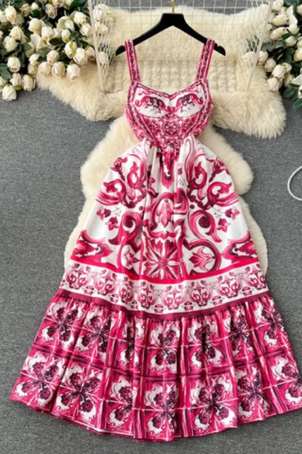 Elegant Boho Sleeveless Summer Maxi Dress