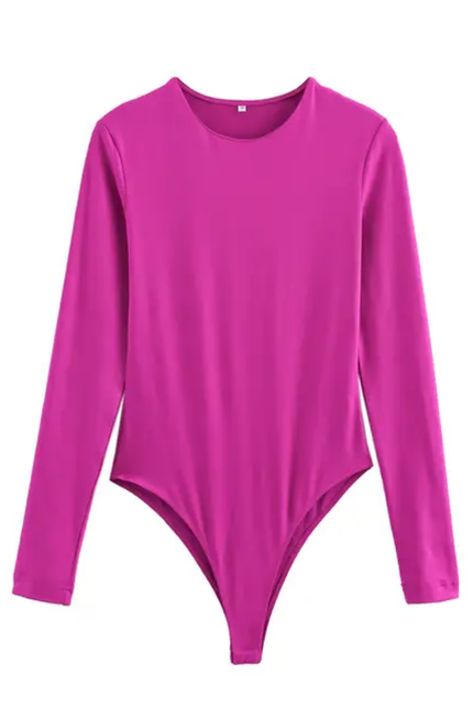 Crew Neck Long Sleeve Jumpsuit