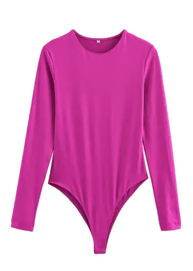 Crew Neck Long Sleeve Jumpsuit