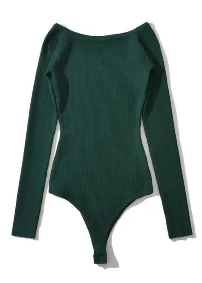 Slash Neck Long Sleeve Knitted Casual Jumpsuit for Women