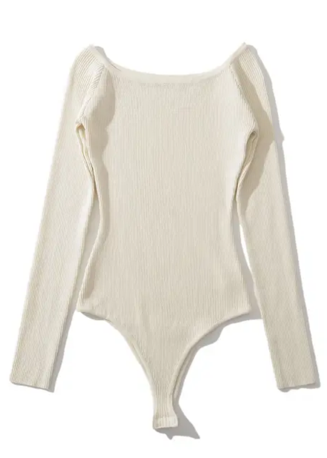 Slash Neck Long Sleeve Knitted Casual Jumpsuit for Women