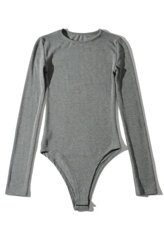 Crew Neck Solid Long Sleeve Knitted Modest Casual Jumpsuit for Women
