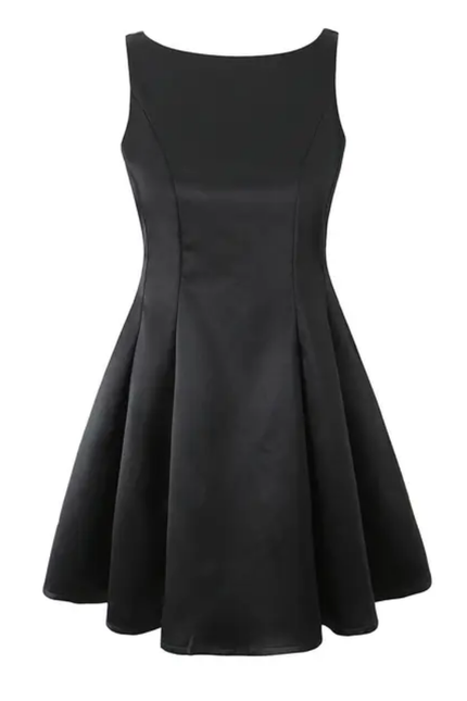 Backless Sleeveless Crew Neck Mini Summer Dress