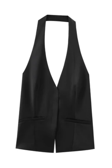 Solid Sleeveless Hollow-Back Tank – Women's Casual Top