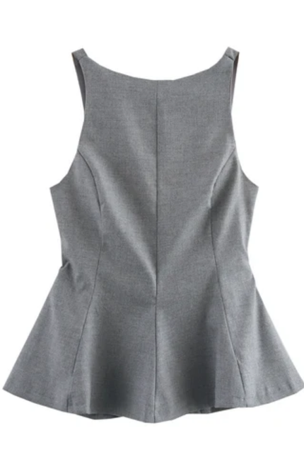 Women's Back Bow Tie Sleeveless Blouse