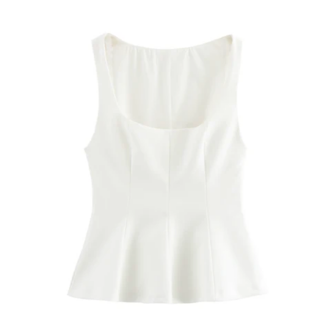Women's Square Neck Sleeveless Blouse