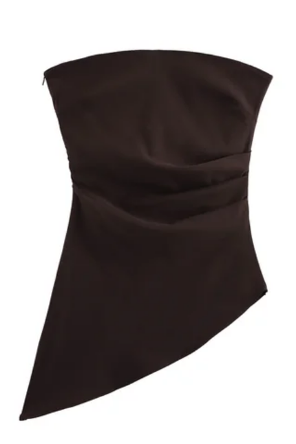 Women's Strapless Asymmetrical Fashion Top