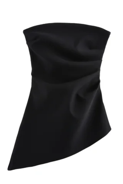 Women's Strapless Asymmetrical Fashion Top
