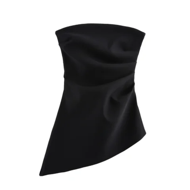 Women's Strapless Asymmetrical Fashion Top