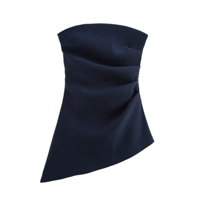 Women's Strapless Asymmetrical Fashion Top