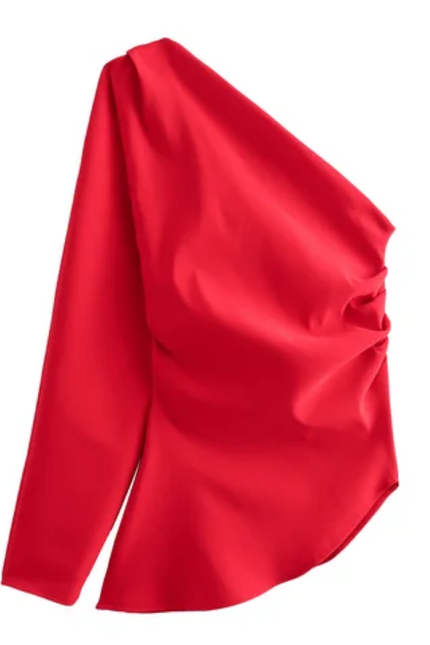 Women's Asymmetrical Long Sleeve Fashion Top