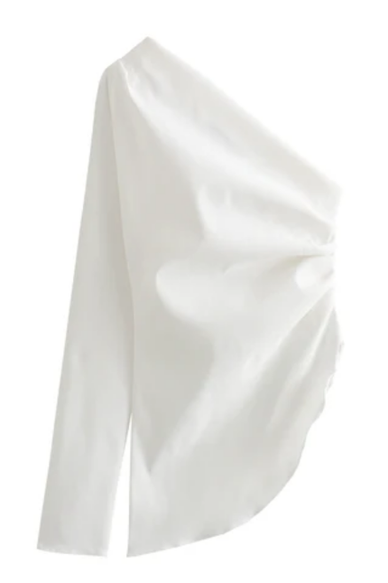 Women's Asymmetrical Long Sleeve Fashion Top