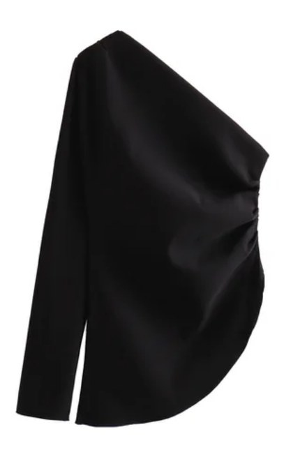Women's Asymmetrical Long Sleeve Fashion Top