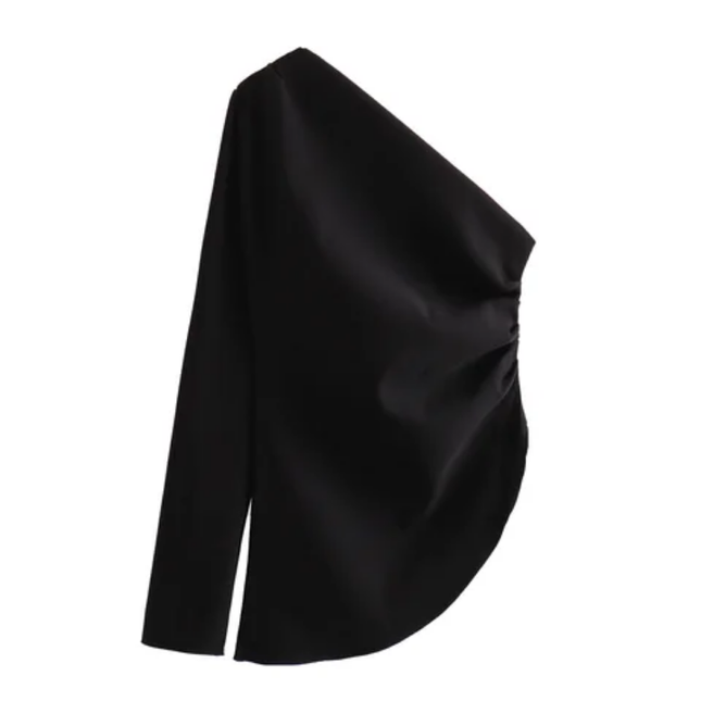 Women's Asymmetrical Long Sleeve Fashion Top