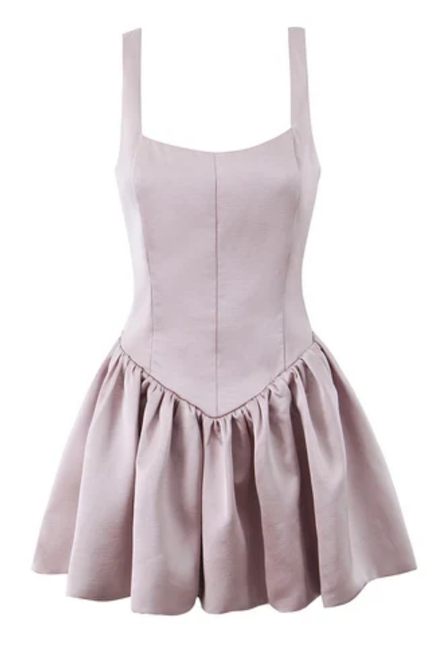 Women's Solid Color Strappy Mini Slip Dress