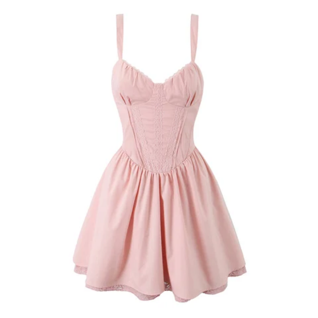 Bow-Tie Back Mini Slip Dress for Women