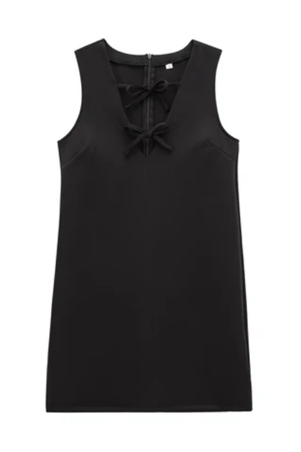 Lace-Up Sleeveless Mini Dress for Women