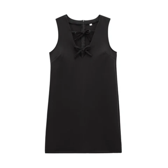 Lace-Up Sleeveless Mini Dress for Women