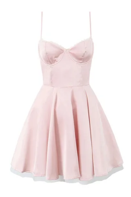 Silky Spaghetti Strap Mini Dress
