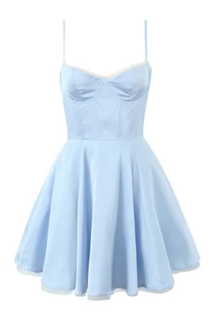 Silky Spaghetti Strap Mini Dress