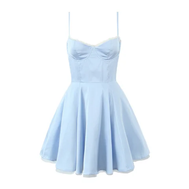 Silky Spaghetti Strap Mini Dress