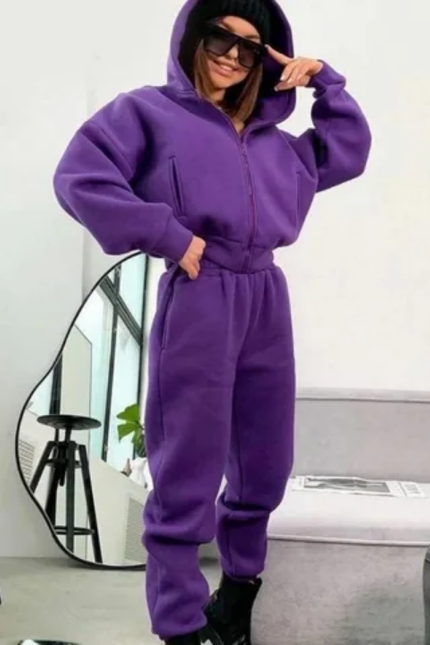 Zip Hoodie & Running Pants Set