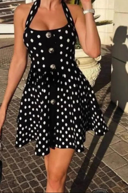 Polka dot Mini Dress – Perfect for Brunches