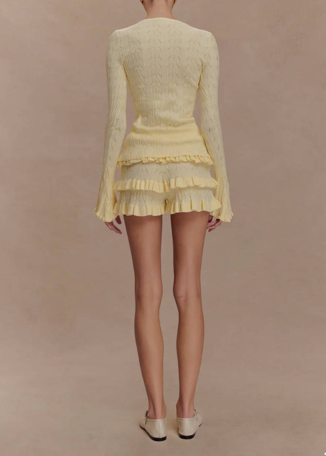 Top & High-Waist Pants Set – Elegant Island Style