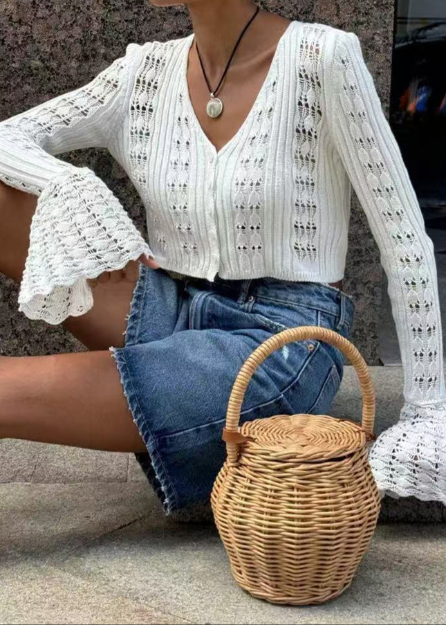 Crop Blouse long sleeve – Lightweight & Playful Summer Fit