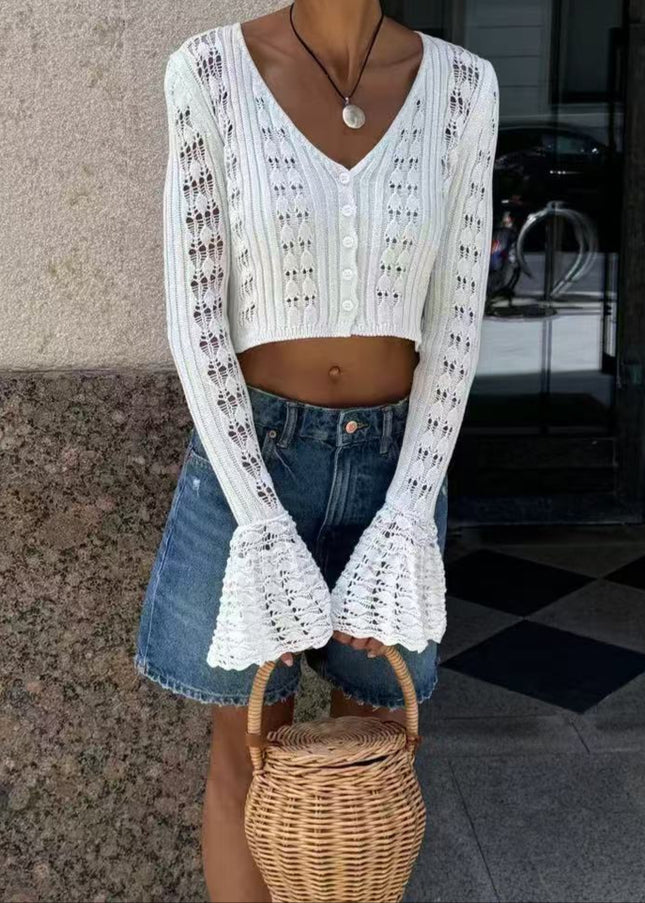 Crop Blouse long sleeve – Lightweight & Playful Summer Fit
