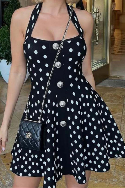 Polka dot Mini Dress – Perfect for Brunches
