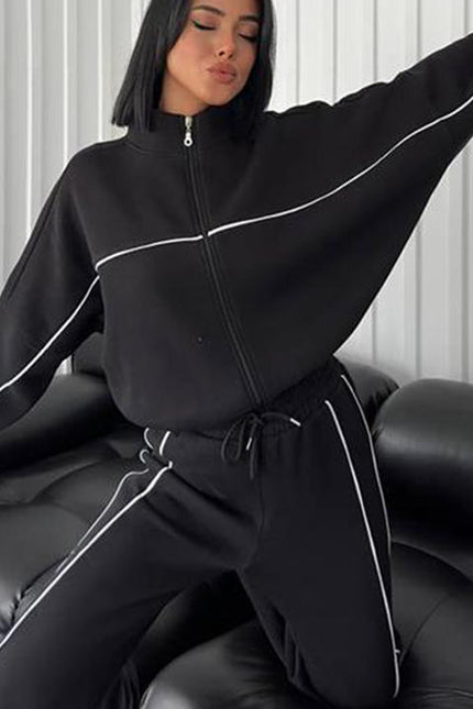 PASUXI High Quality Zipper Pullover Hoodie Custom Logo Women Embroidered Hoodie Streetwear Sportswear Sets for Women