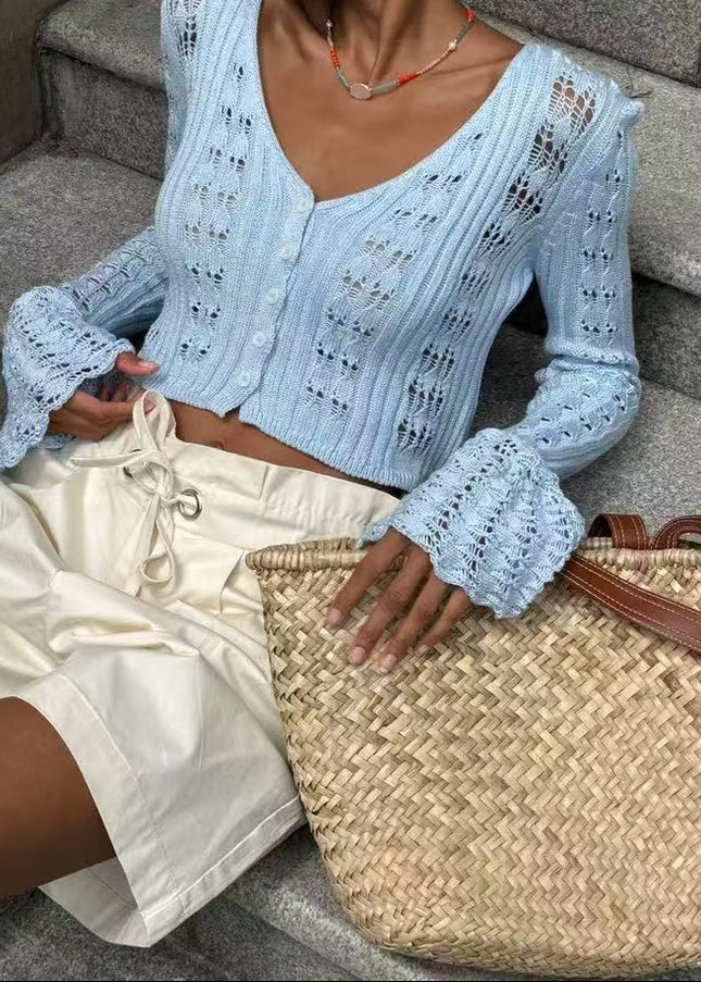 Crop Blouse long sleeve – Lightweight & Playful Summer Fit